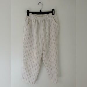 Vintage White Pinstripe Pants